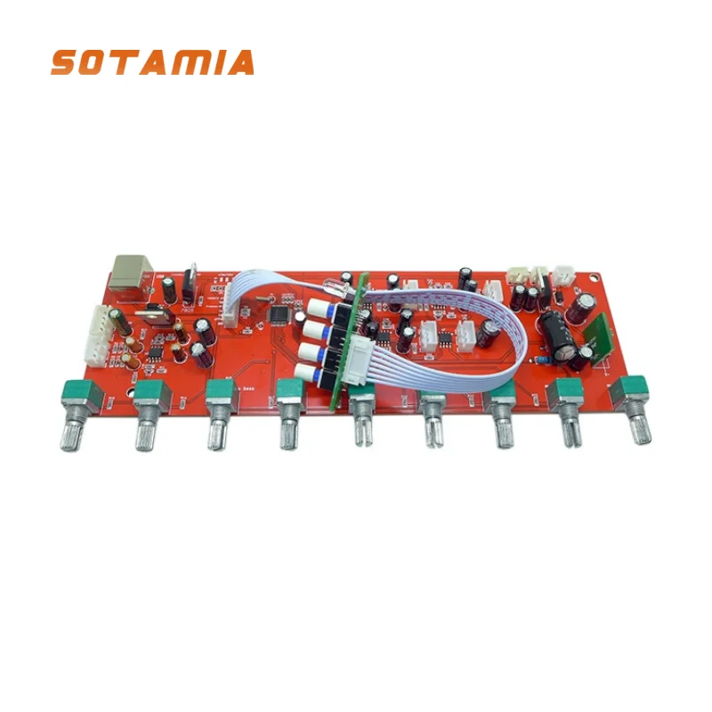 

SOTAMIA Ktv Karaoke Front Digital Reverb Board Guitar Instrument Microphone Amplifier Square Dance Speaker Audio Front Board