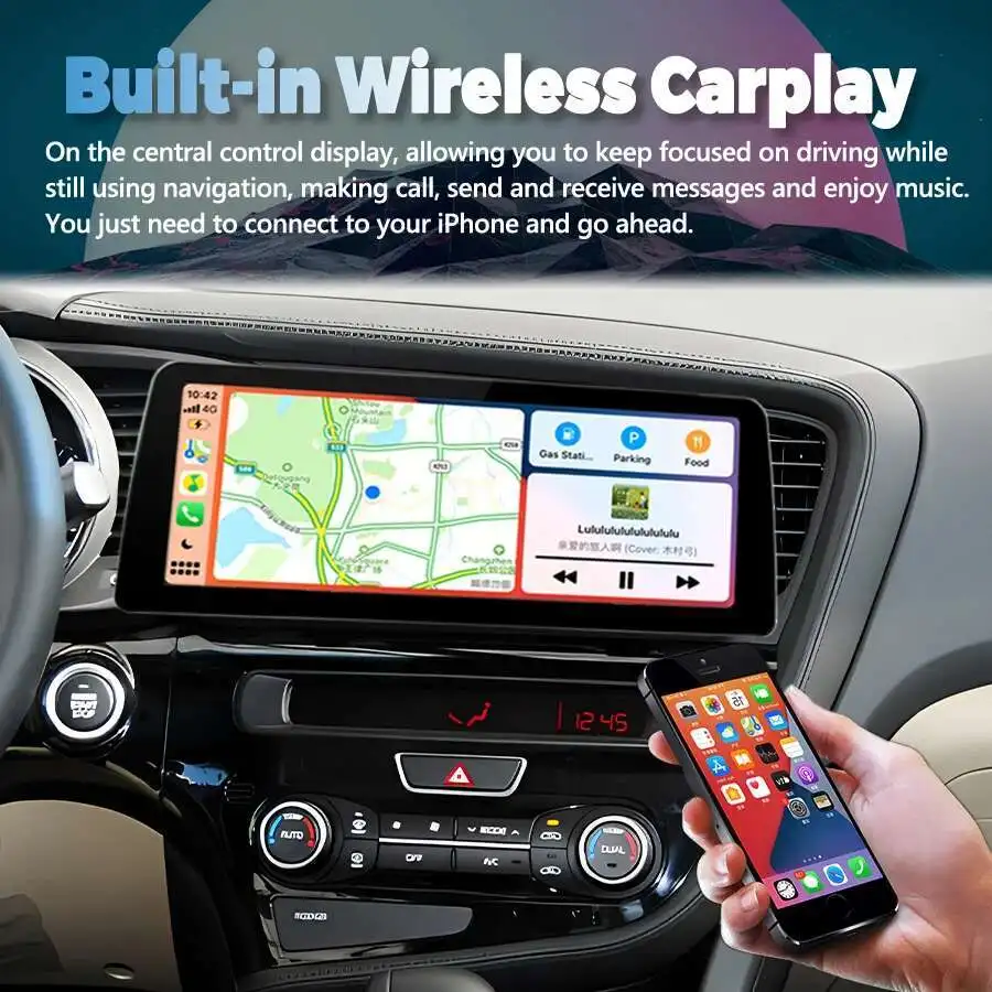 12,3 zoll Breiten Bildschirm Android 14 Auto Video Player 2Din Radio Stereo Für KIA OPTIMA K5 2014 2015 GPS multimedia Carplay Kopf Einheit