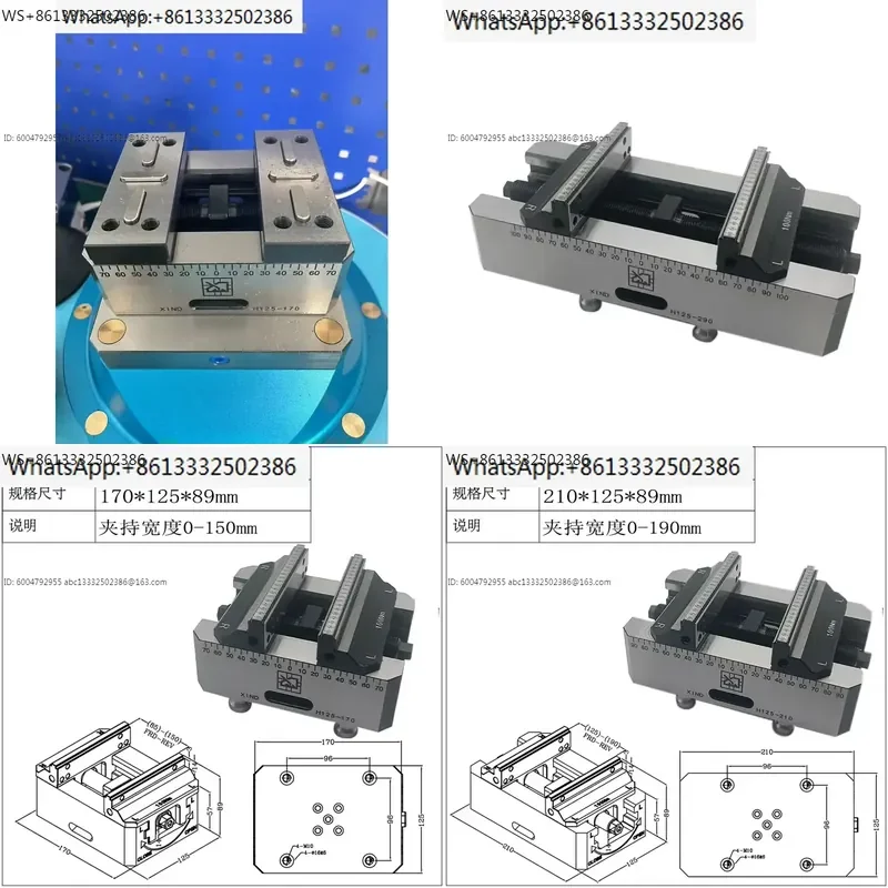 CNC Five-Axis Special Self-Centering Vise for Precision Heavy Fixture Bidirectional Centering Bench Vice