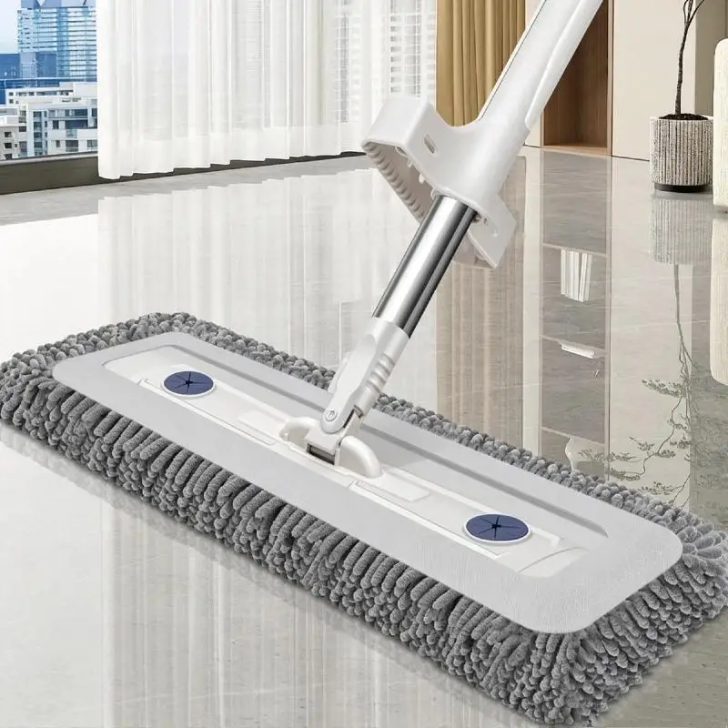 360° Rotating Flat Mop 1 Set Self Contained Slide Design Easy Squeeze Cleaning Mop for Household Deep Cleaning Tasks