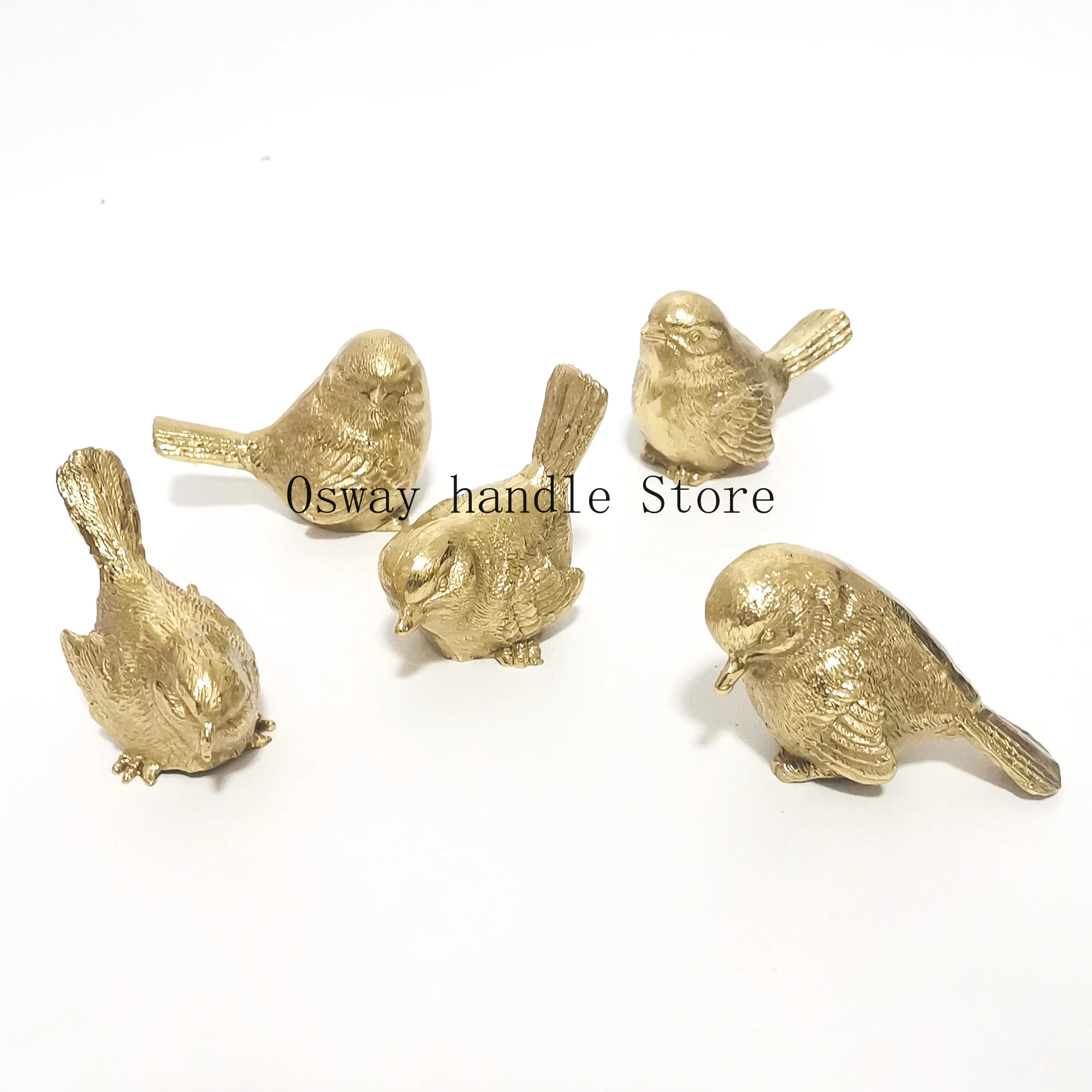 

Creative Solid Brass Furniture Handles Cute Bird Shaped Drawer Knobs for Children's Room Wardrobe Pulls Kitchen Cabinet Hardware