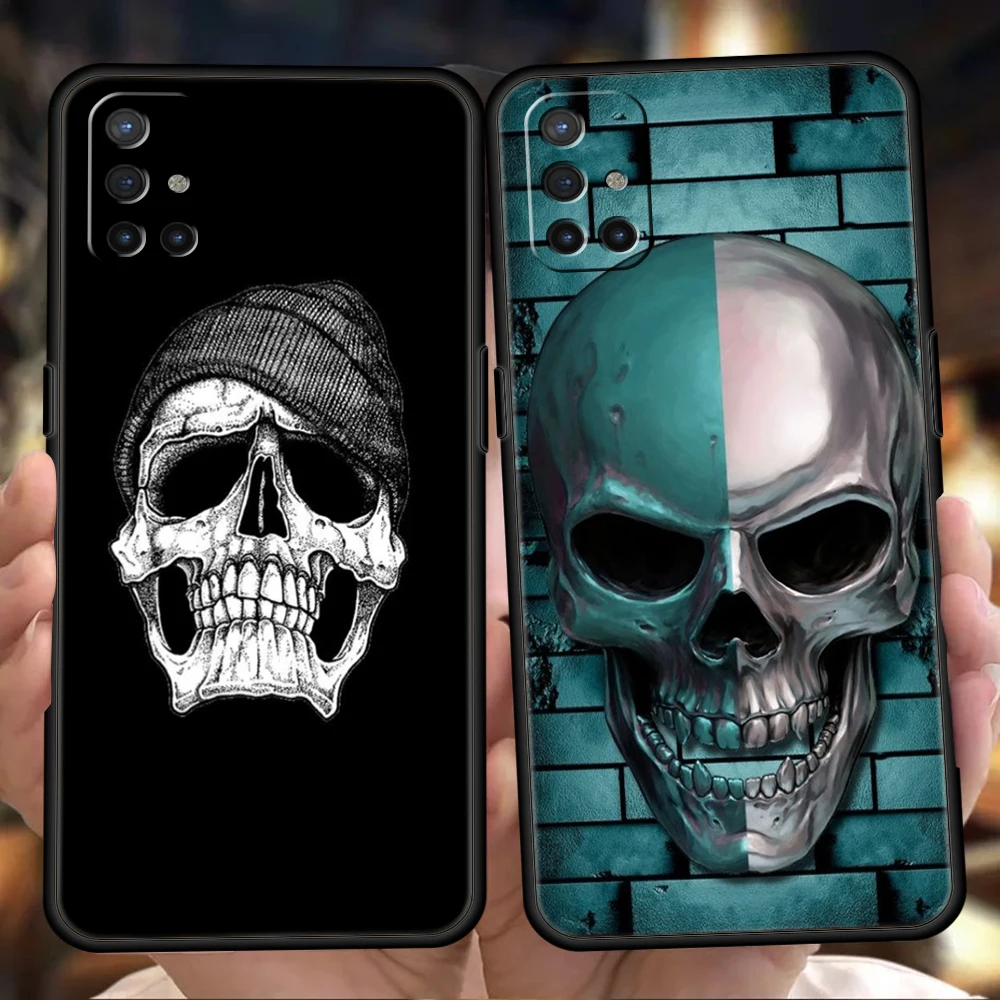 Fashion Skull Silicone Case For Oneplus 10 Nord N100 N200 N10 2 CE Z 7 8 9 9RT 10R 9R 7T 8T Pro 5G Luxury Shockproof Shell Capas