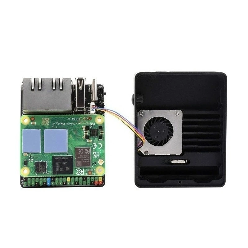 Mini host, dual Gigabit Ethernet RJ45 interface, expansion board with metal case