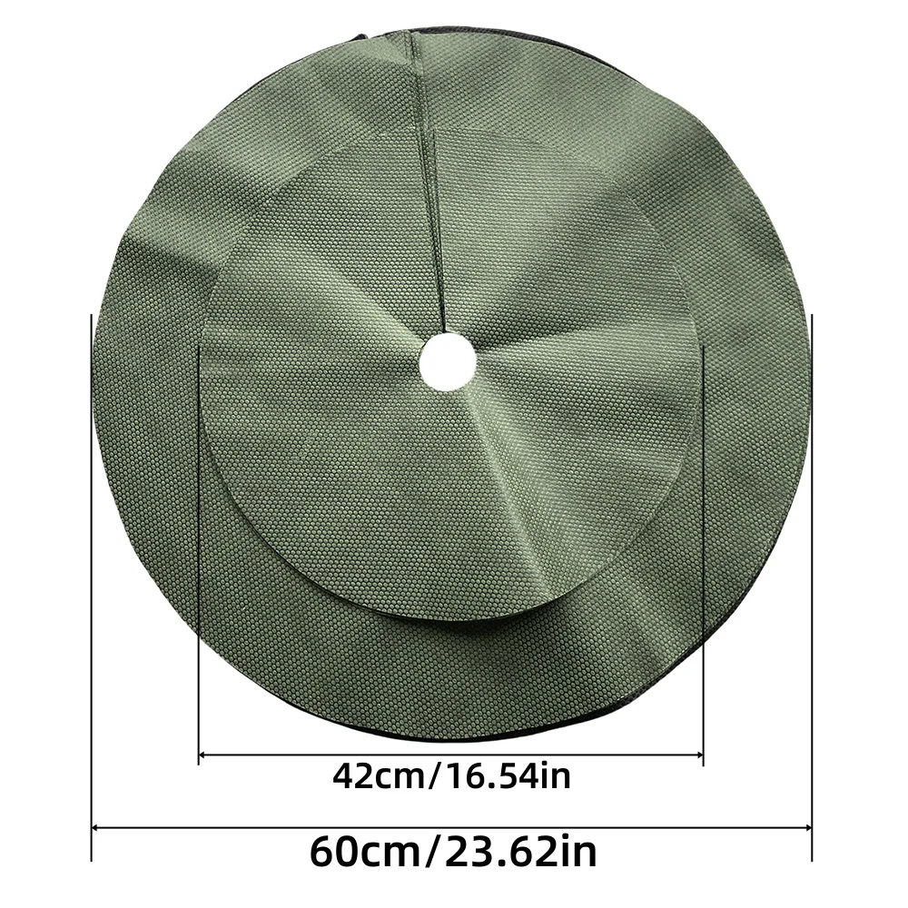 Tree Mulch Ring Weeding Barrier Protector Mat Plant Cover Anti Grass, Gardening Fabric Weed Control Warm Moisture Cushion