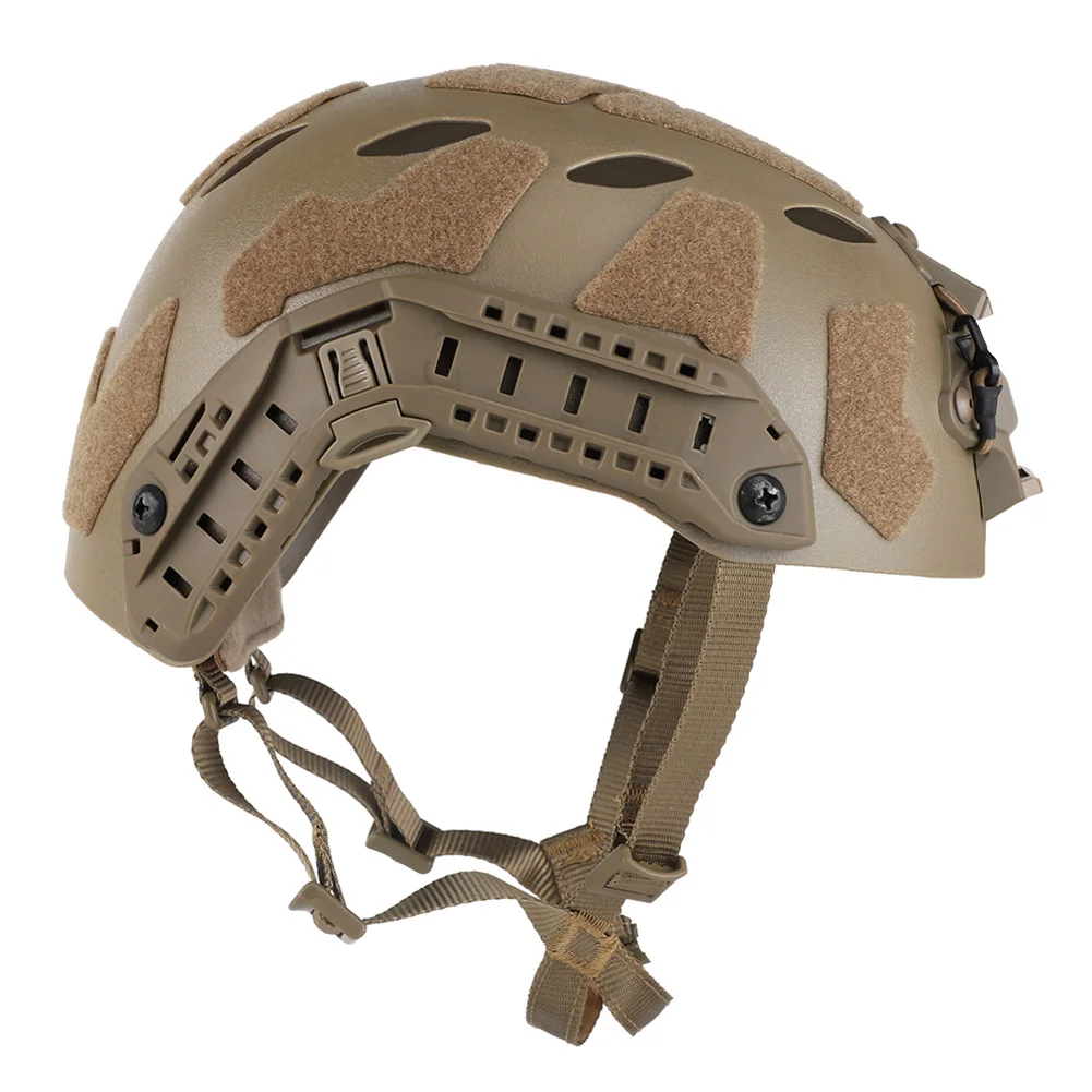 خوذة عسكرية فائقة الارتفاع ، خوذات Airsoft Paintball ، معدات واقية خفيفة الوزن مقاومة للصدمات ، ثقب معين ، FAST SE