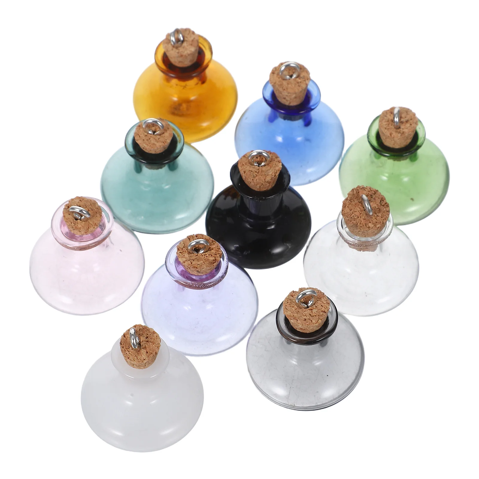 

10 Pcs Glass Vial with Cork Wishing Bottle Jars Bottles Stoppers Decorative Vials Corked
