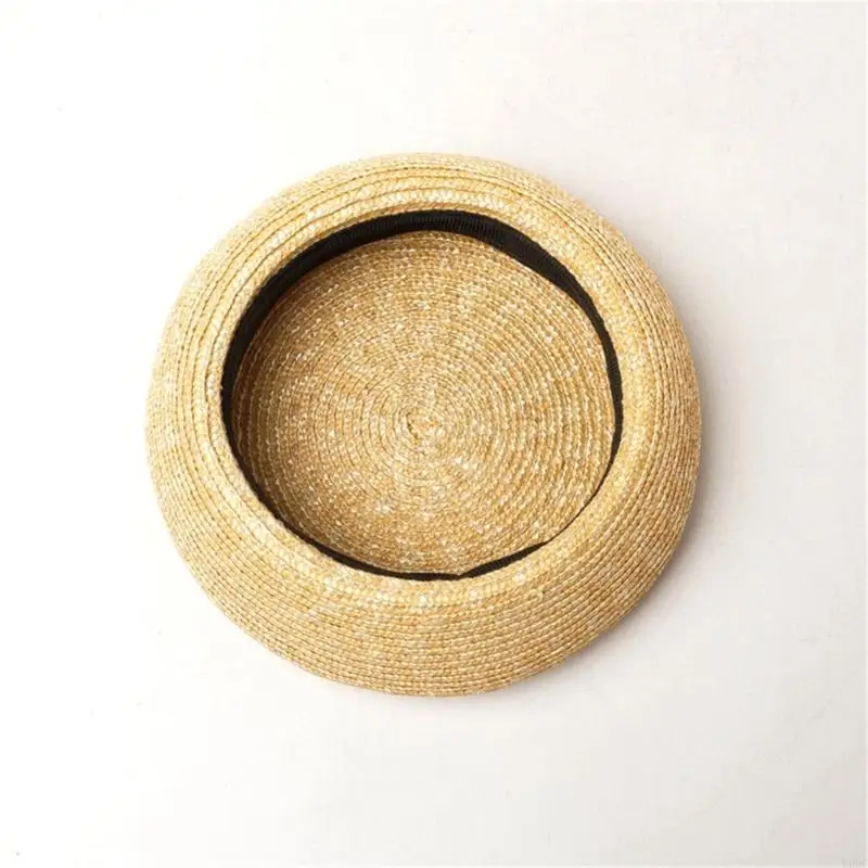 أغطية رأس أنيقة من القش ذات ملمس طبيعي مثالية للارتداء اليومي أو المناسبات الخاصة Y166