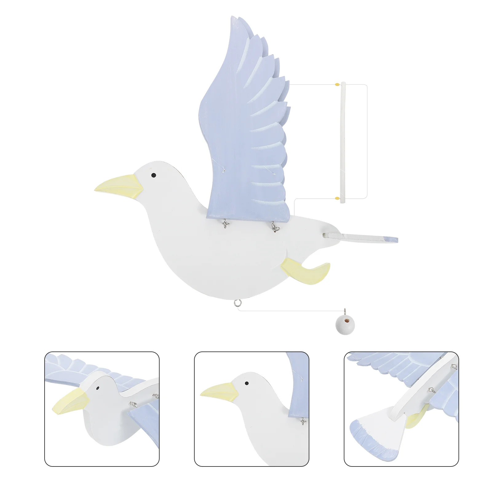 

Seagull Pendant Hanging Decoration For Artificial Seagull Home Wall Art Sea Bird Ornament Living Room Bedroom Decor