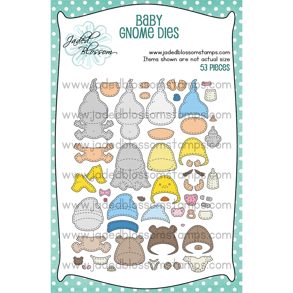 

Jaded Blossom Gnome Dies: Baby Add Ons Little Gnomie Metal Cutting Dies Stamps for DIY Handmade Scrapbooking Card April 2026 New