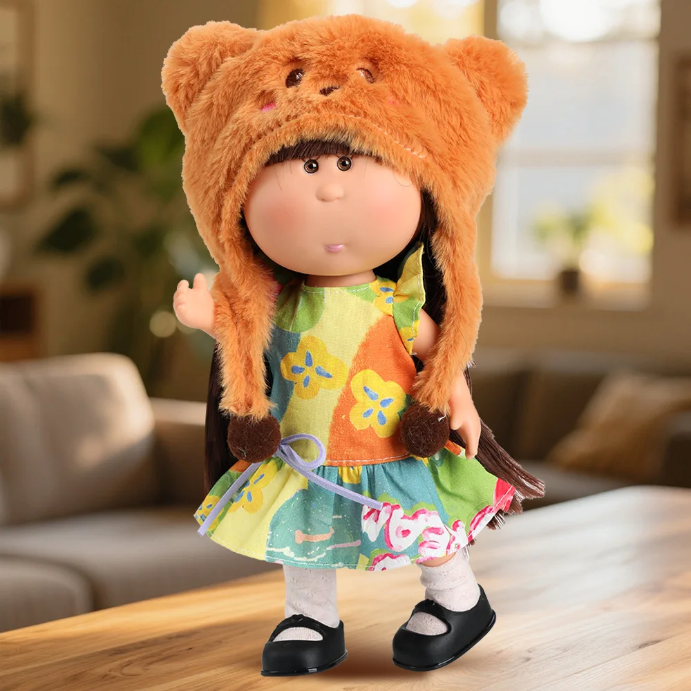 24cm Spanish Potato Mia Doll Outfit  BJD Doll Dress‑up Set Cute Replaceable Sweater, Hat Skirt & Accessories DIY Kids Play Gift