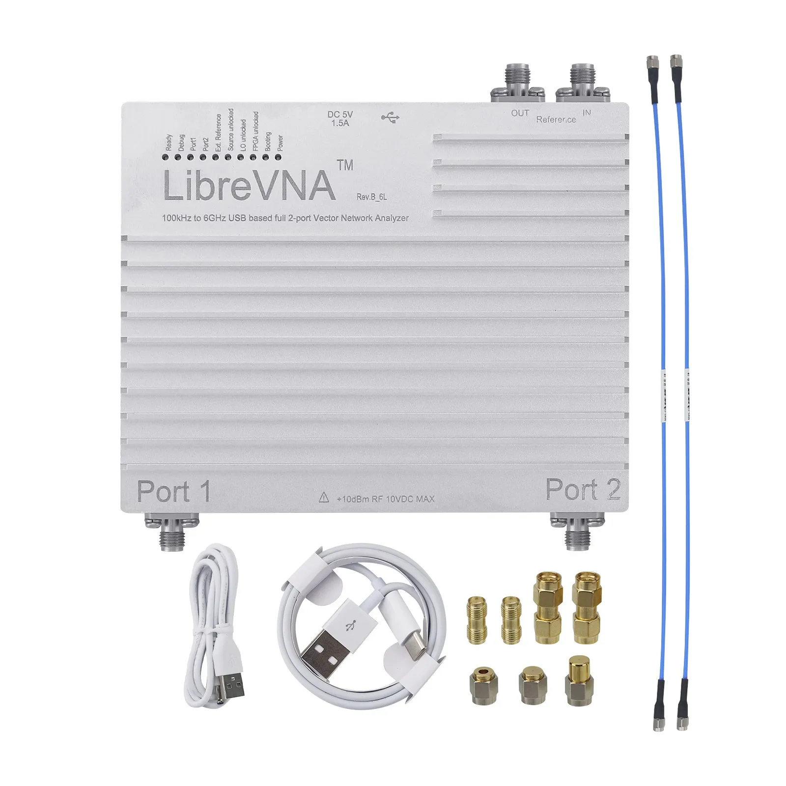 In stock Upgraded LibreVNA 100KHz-6GHz USB Based Full 2-Port Vector Network Analyzer Support S11 S21 S12 S224 Parameters Testing