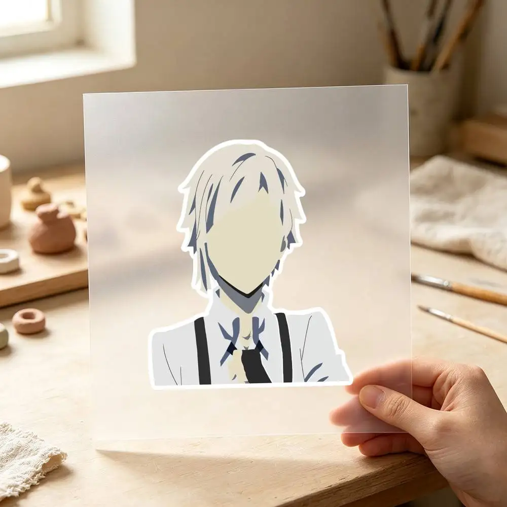 Anime Atsushi Minimalist Waterproof Stickers For Decorating Car Windows Motorcycles And Computers.