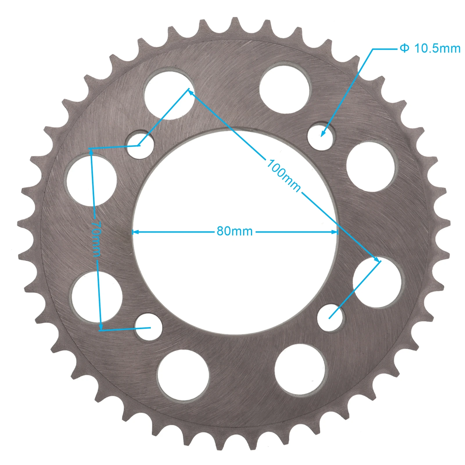 Alloy Steel 80mm 428 Chain 41T 43T 46T Rear Sprocket for GZ150-A GZ125HS Motorcycle Bike