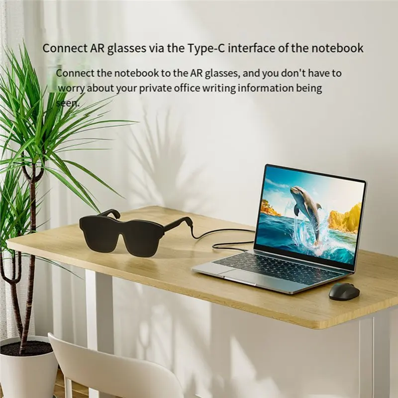 B27B Type-C Flexible Cable USB3.2 Full-Function For AR Glasses, 4K 60Hz Support For Xreal/Rokid/Rayneo Viture For AR Compatible