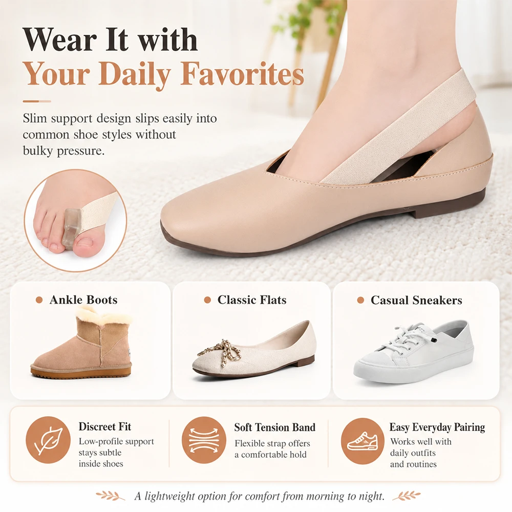 Thumb Valgus Corrector One Side Hallux Valgus Tension Strap Pain Relief Toe Finger Separator Straightener Tool Aid WINRUOCEN