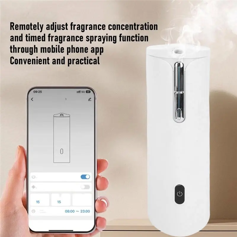 B06B-Smart Waterless Scent Air Machine, 100Ml Essential Oil Diffuser For Large Space, Flat Or Wall Mounted