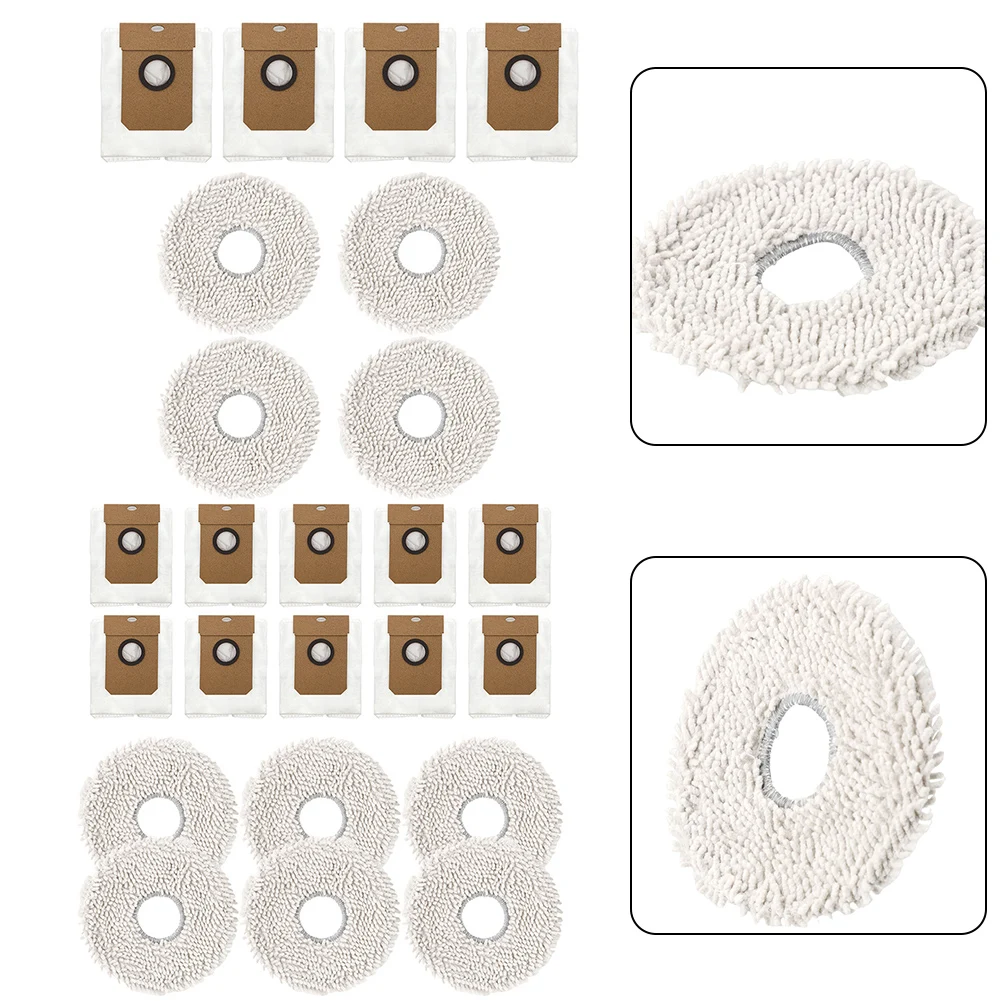 16/8Pcs Vacuum Cleaner Accessories For Cecotec For Conga 11090 Dust Bags  Wiping Cloth Kit High-Quality Replacement