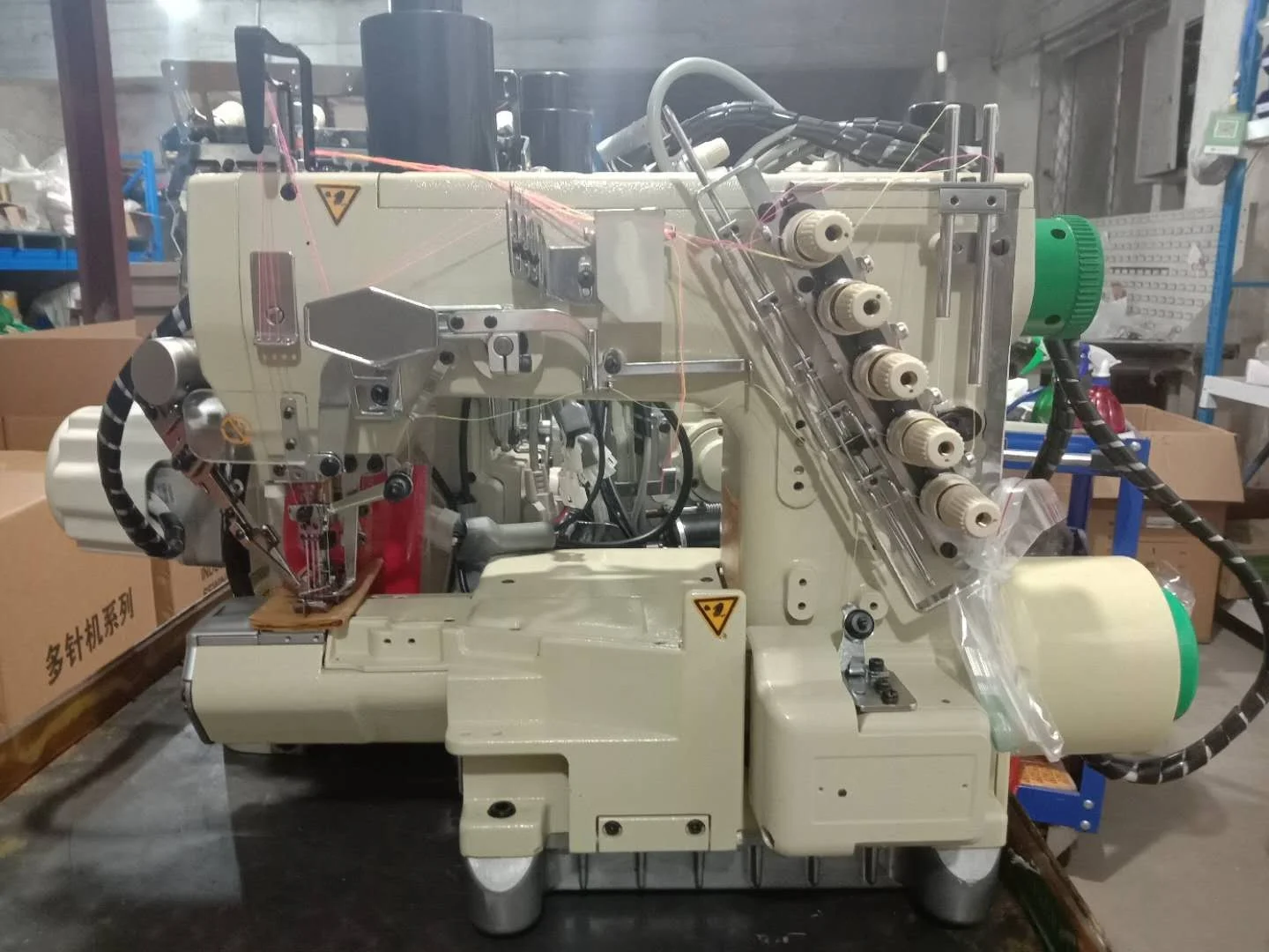 ST-787-EWT(EST) High Speed Direct Drive Cylinder Bed Interlock Sewing Machine With Automatic Trimmer