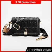 CH, modelo de diseño de moda, accesorios de Metal, hebilla, bolso de hombro para mujer, marca de lujo, bolso con cabeza estampada de Color sólido a la moda 2025