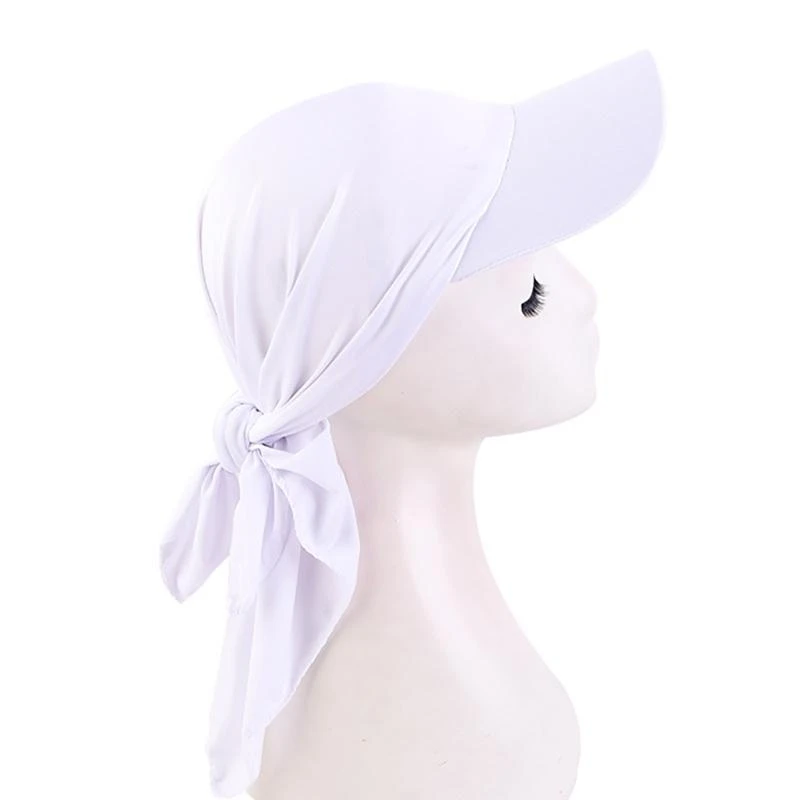 

652F Lightweight Tie Turban Baseball Hat Adjustable Size Hat Cycling Climbing Travel Hot Day Hat for Girl Woman Sunproof