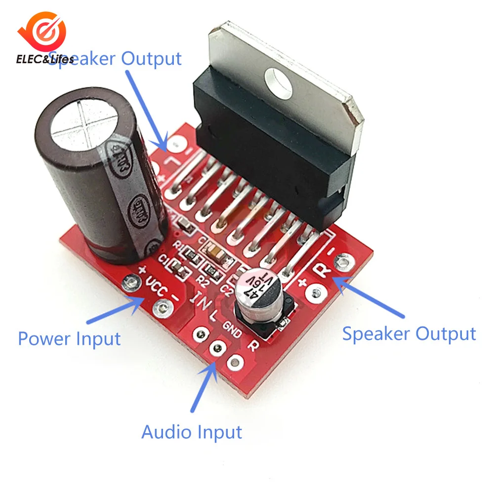 TDA7379 CD7379 Stereo Wzmacniacz mocy Moduł dwukanałowy DC9V-17.5V 38W 38W Audio Wzmacniacz mocy DC 9V-15V