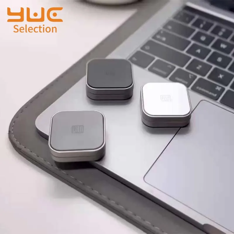 YUC Magnetic Cube Push Slider Gao Studio Push Rotor Metal Toys Kids Decompression Desk Toys EDC Fidget Slider Antistress Toy