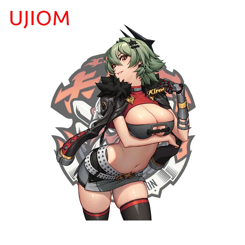 UJIOM 13cm × 9.6cm Zenless Zone Zero King Caesar Wall Stickers Large Chest Girl Cool Creative Decals Waterproof Bathroom Decor