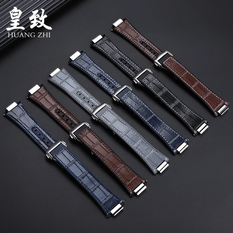 For IWC Engineer High quality Genuine Leather Watch Band IW328901 903 IW328902 Rubber Cowhide Men\'s Watch Strap Bracelet 25*14MM