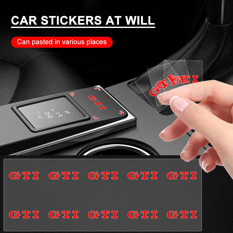 Adesivo para Botão de Levantar Vidro do Carro, Emblema para Volante Volkswagen GTI Passat B5 B6 B7 T4 T5 Golf 4 5 6 Tiguan Jetta Gol