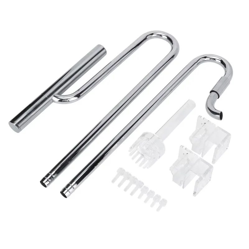 canister filter New Eco-Friendly Home Use Fish Tank Aquarium Filter Set Stainless Steel Inlet Outlet Pipe Oil Removal Film Bucke