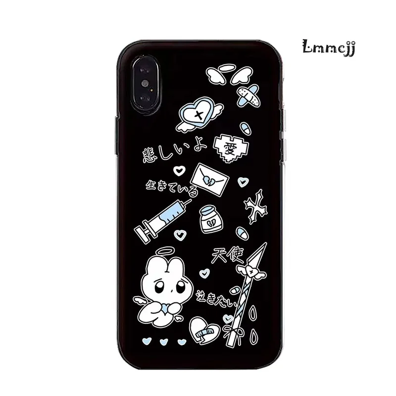 Lmmcjj custodia per telefono coniglio carino per Samsung Galaxy S21 FE A54 5G A53 A52 S23 Ultra A22 A23 S22 Plus A13 A14 Cover per telefono in