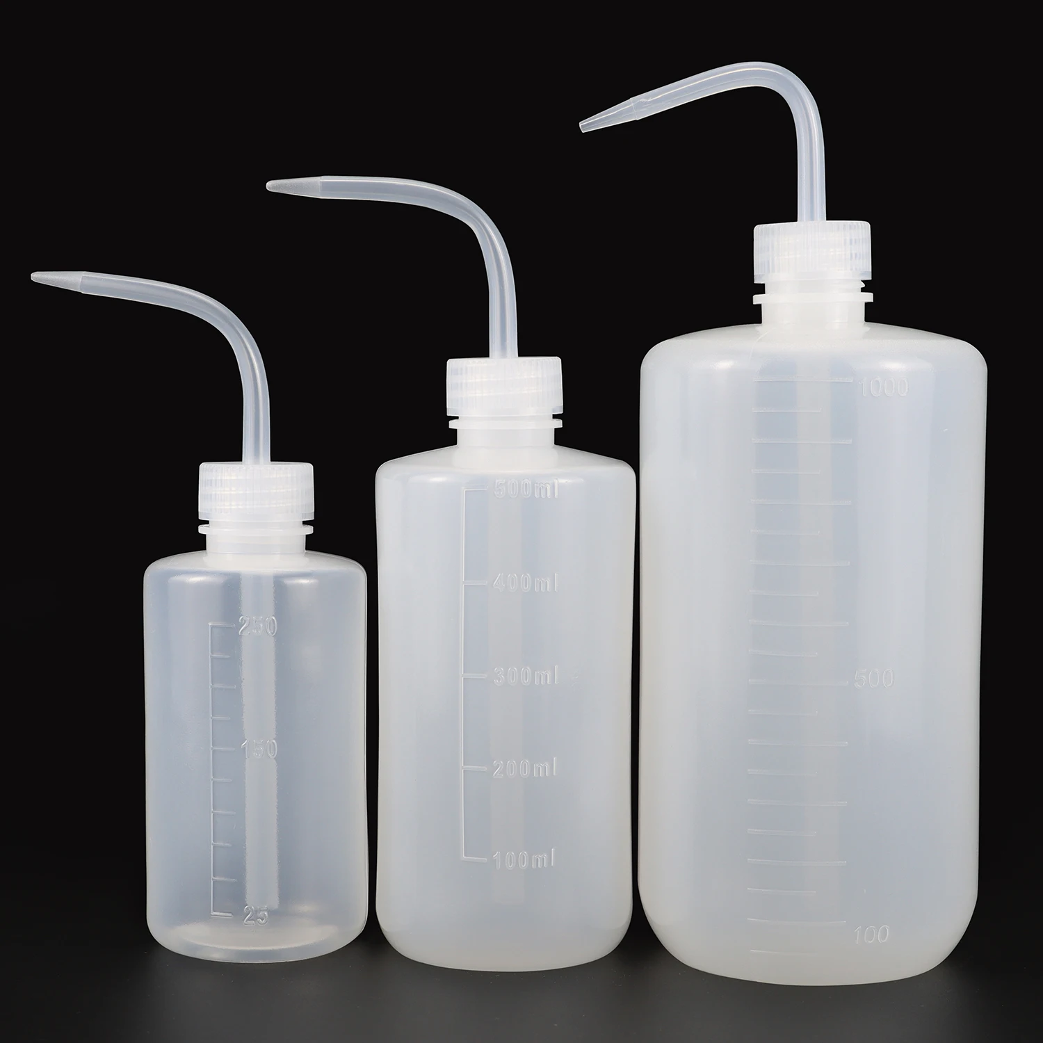 

250/500/1000mL Plastic Squeeze Bottle with Scale Labels Watering Tools Watering Can White for Indoor Plants Cleaning Washing