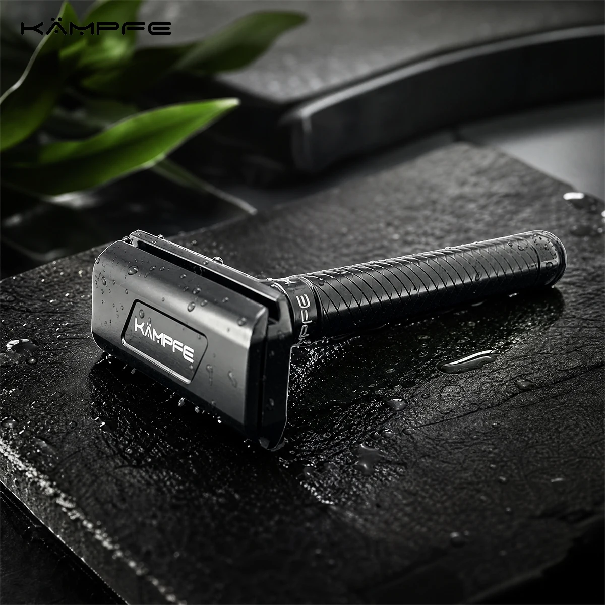 KAMPFE Aluminum Alloy Double Edge Safety Razor CNC Precision Machined Manual Razor Lightweight Beard Shaving  for Men
