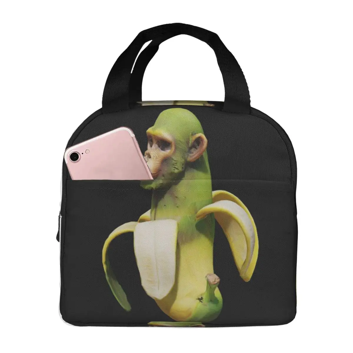 

Chimpanzini Bananini Meme Italian Brainrot Insulated Lunch Bag Cooler Thermal Food Box Tote Leakproof Lunch Boxes Container
