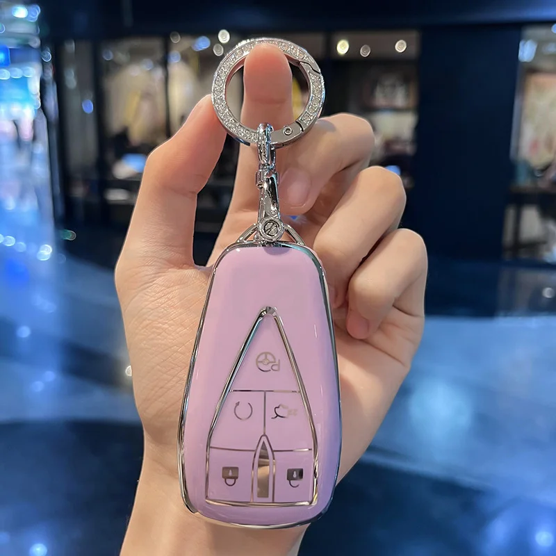 3 4 5 Button TPU Shell Fob  Accessories Car Key Case Cover for Changan X7 X5 CS35PLUS CS55 PLUS CS75 PLUS Oshan UNIT UNIK