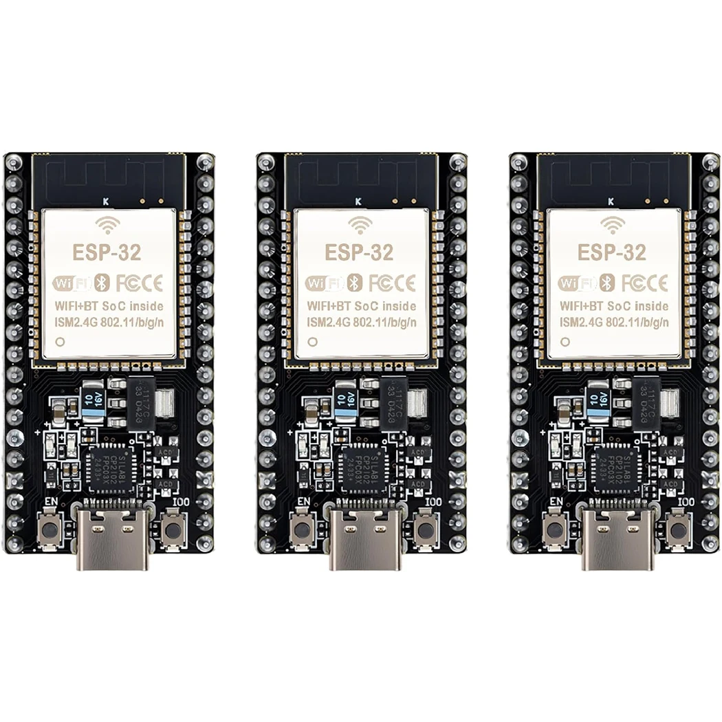 ESP32-DevKitC-32 Development Board modules(ESP-32D,ESP-32 CP2012 USB C with 38 pins),Supporting STA/AP/STA+AP,with WiFi+Bluetoot