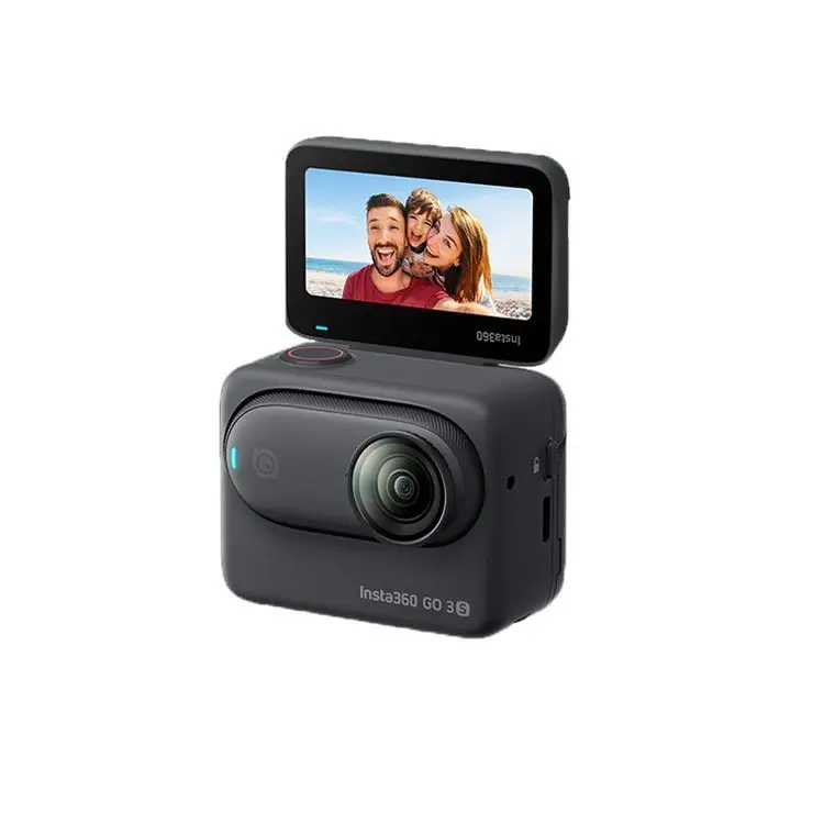 2025 Insta360 GO 3S كاميرا الحركة الصغيرة 4K أسود أبيض 39g 64G 128G مقاوم للماء تثبيت FlowState Insta 360 Go 3s #2