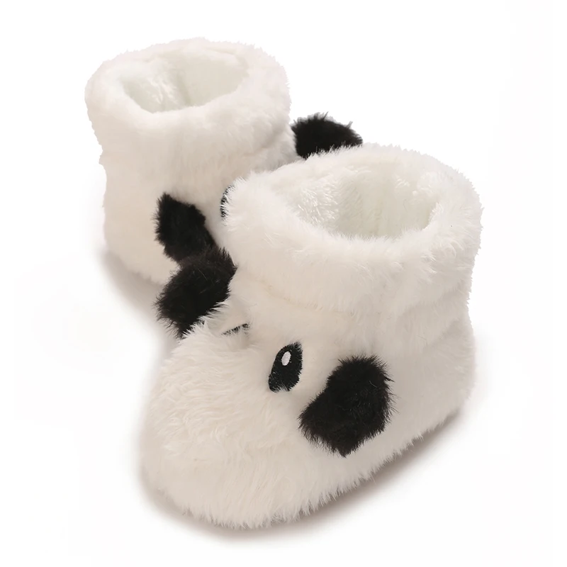Warme Plüsch-Babyschuhe für den Winter, Mädchen-Fußbekleidung mit niedlichem Cartoon-Design, bequeme weiche Sohlen für Neugeborene von 0-18 Monaten. – Detail 13