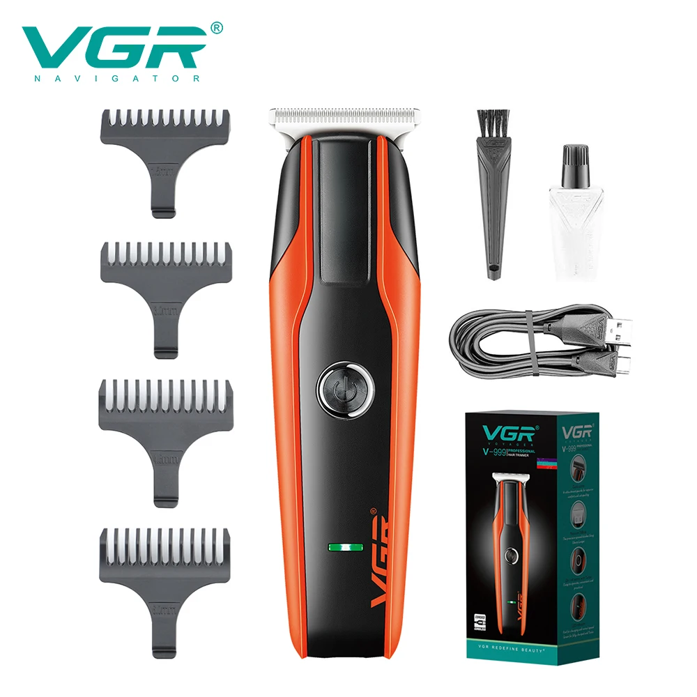 VGR New electric hair clipper USB rechargeable portable oil head engraving hair clipper Electric push hair clipper V-999