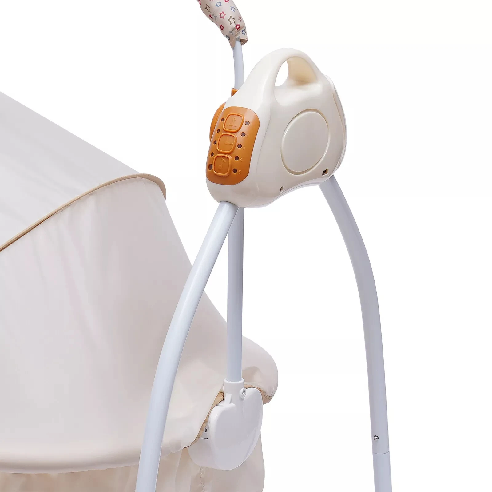 سرير أطفال كهربائي متأرجح أوتوماتيكي ، مهد مع سلة هزازة للنوم المريح ، سرير بجانب السرير لحديثي الولادة #5