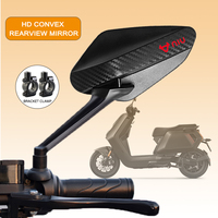 Carbon Fiber Rearview Mirror Adjustable Motorcycle Convex Mirrors 8mm For Niu Kqi3 Pro M1 N1s Ngt N1 Uqi NQi GT NXT RQi MQi