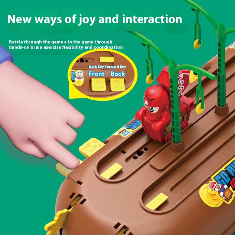 Hot Sell Running Board Game Toys Cartoon Dinosaur Miner Doll Two Person Competition Party Game Toys Best Table Game Gift for Kid