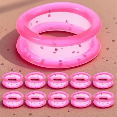 

20Pcs Soft Silicone Scissor Finger Rings for Hairdressing Pet Grooming Enhanced Grip Control Anti-Slip Thumb Inserts