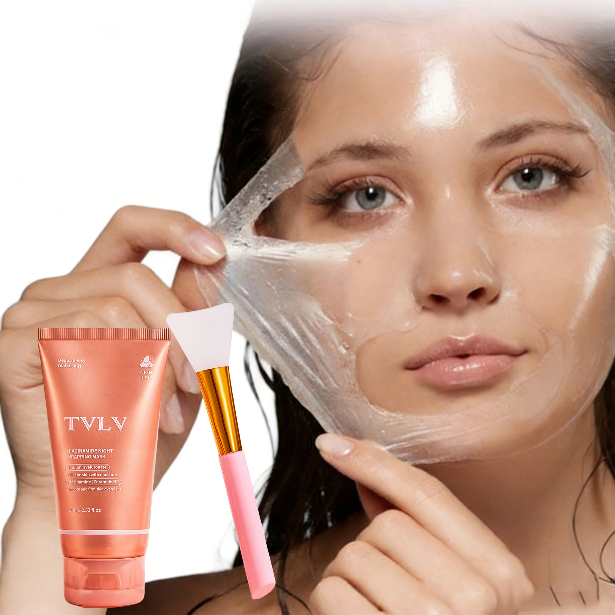 

Niacinamide Night Wrapping Mask - Overnight Hydration & Firming, Peel-Off Treatment for Tender, Smooth Skin