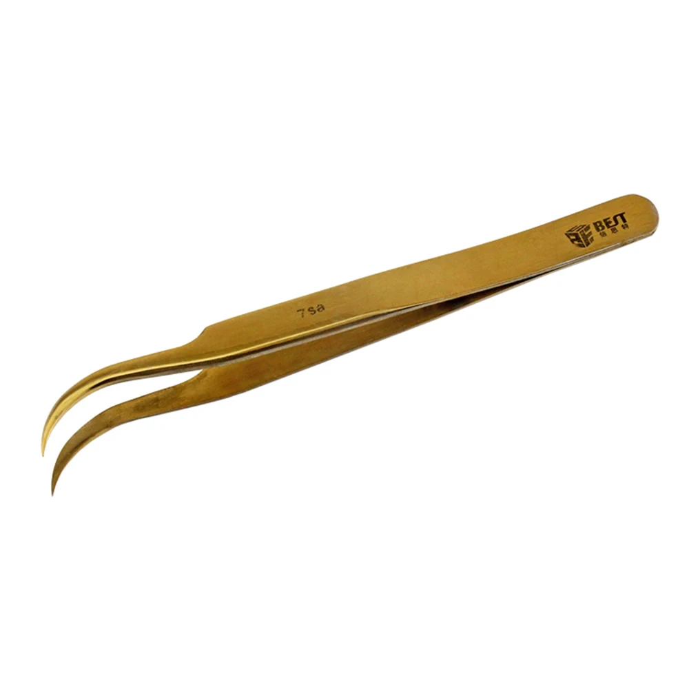 Anti-static Tweezers Stainless Steel Forceps Eyelash Extension Tweezers Electronic Set Phone Logic Board Maintenance Tweezers