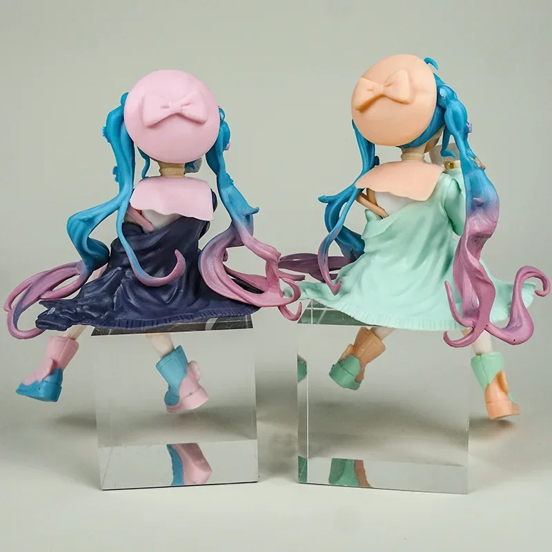 Hatsune Miku Actiefiguren Virtuele Zanger Macaron Matrozenpakje Miku Kawaii Anime Meisje Figuren Pop Model Kinderen Speelgoed Fans Geschenken