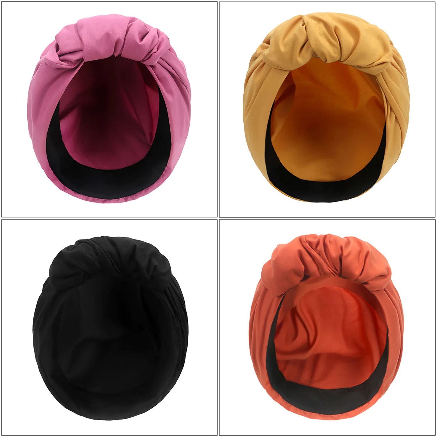 Frau Muslimischen Kopftuch Kappe Baumwolle Stirnband Afrikanische Kopf Wraps Elegante Retro Turban für Damen Beanies Caps Muslimischen Kopfbedeckung – Detail 7