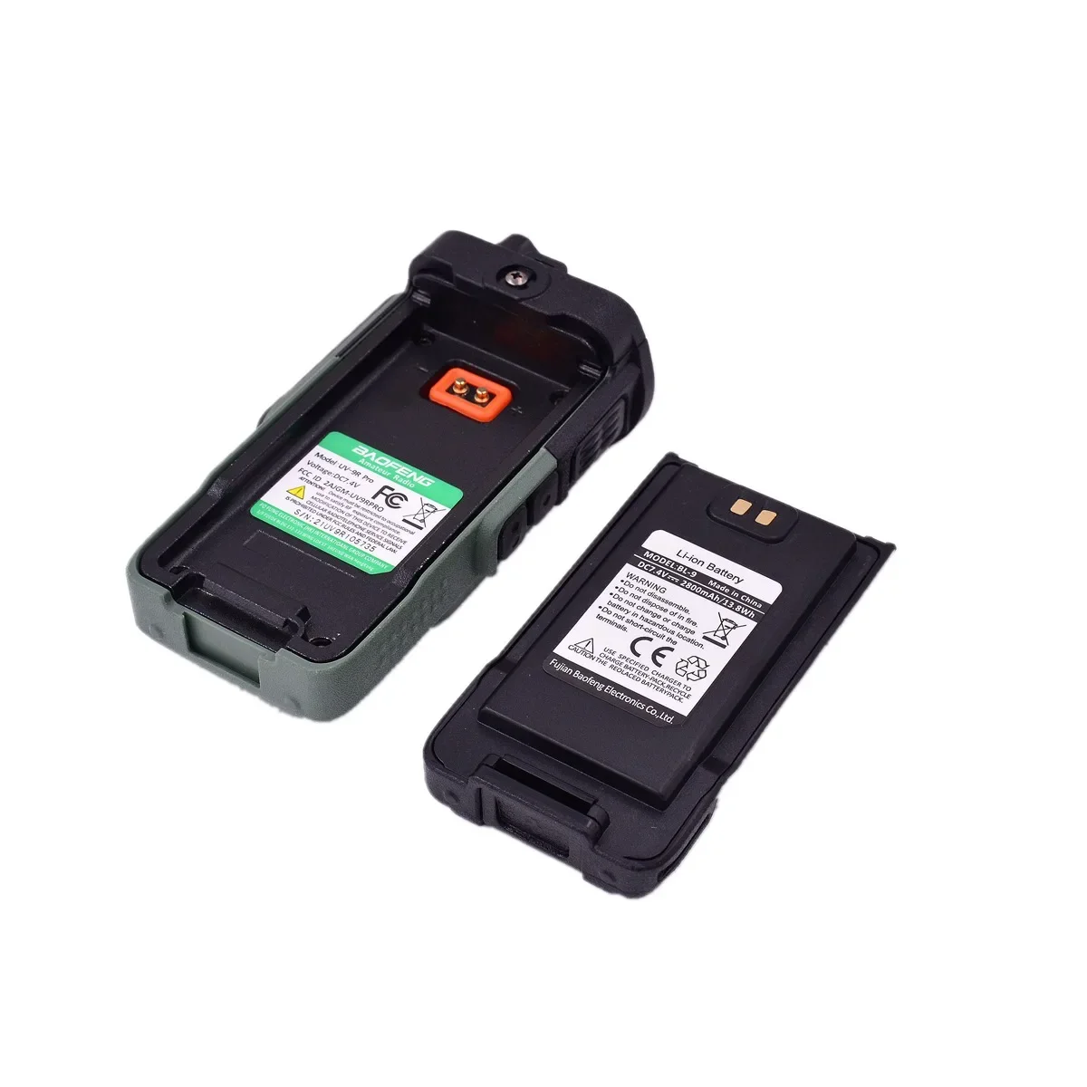 BAOFENG BL-9 Li-ion Battery DC 7.4V 2200mAh Optional USB Type C Port for UV9R 9Rplus 9R Pro 9G T57 5RWP A58 Accessory