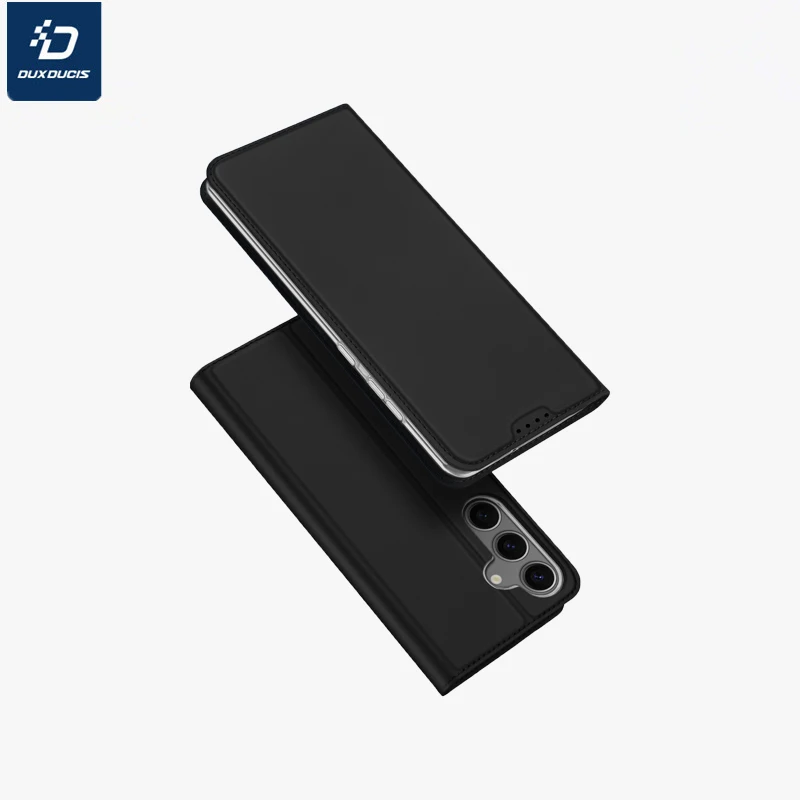 

DUX DUCIS роскошный флип ультратонкий кожаный кошелек Cace для Samsung S25 Plus магнитный кожаный слот для карт противоударный чехол для телефона