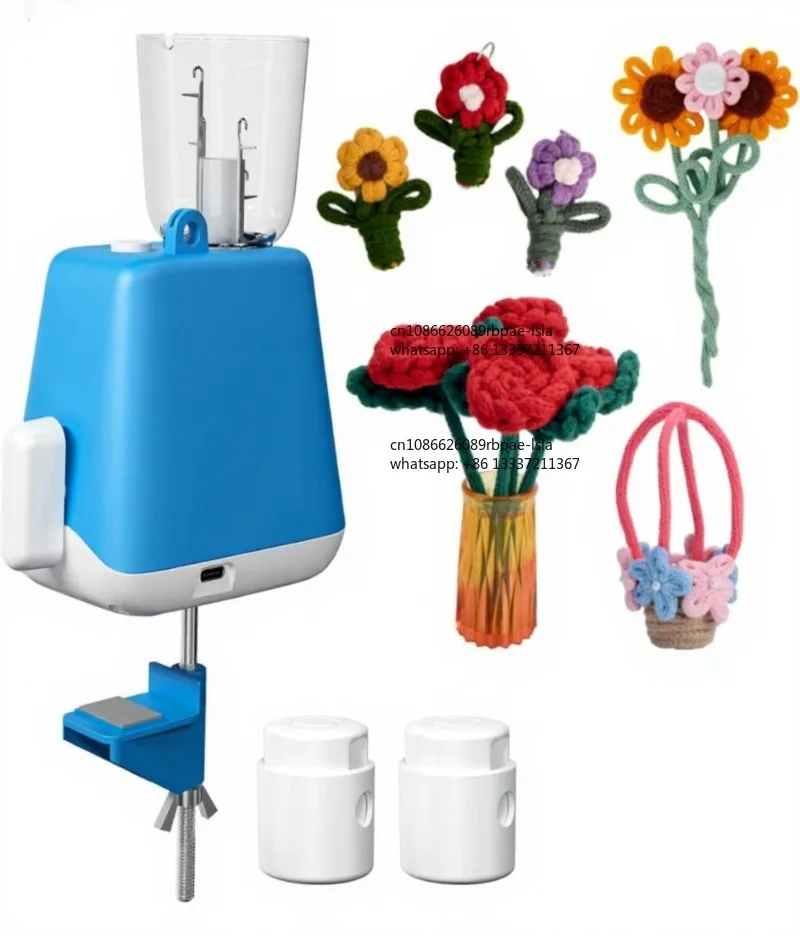 

Electric Automatic I Cord Knitting Machine Adequate Tension DIY Maker Tool Household Yarn Winder for Crochet Hand Knitting Craft